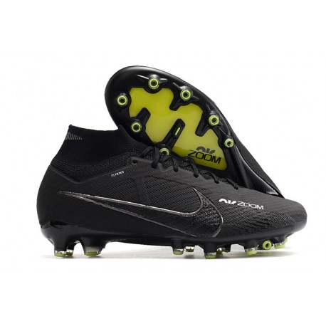 Nike Air Zoom Mercurial Superfly IX Elite AG Negro DK Gris Humo Cumbre Blanco Voltio