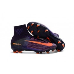 Botas de fútbol Nike Mercurial Superfly V FG Púrpura Naranja
