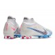 Nike Zoom Mercurial Superfly IX Elite FG Blanco Azul