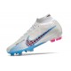 Nike Zoom Mercurial Superfly IX Elite FG Blanco Azul