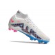 Nike Zoom Mercurial Superfly IX Elite FG Blanco Azul
