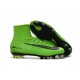 Baratas Botas de fútbol Nike Mercurial Superfly V FG Verde Negro