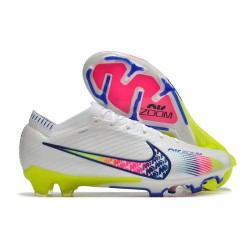 Nike Air Zoom Mercurial Vapor 15 Elite FG Blanco Rosa Azul