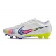 Nike Air Zoom Mercurial Vapor 15 Elite FG Blanco Rosa Azul