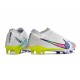 Nike Air Zoom Mercurial Vapor 15 Elite FG Blanco Rosa Azul