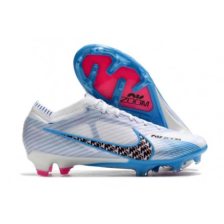Nike Air Zoom Mercurial Vapor 15 Elite FG Blanco Azul