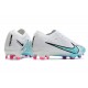 Nike Air Zoom Mercurial Vapor 15 Elite FG Blanco Azul