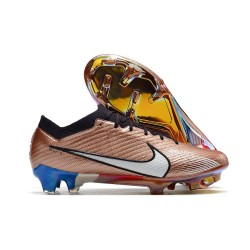 Nike Air Zoom Mercurial Vapor 15 Elite FG Bronce Blanco Azul