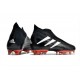 Botas fútbol Adidas Predator Edge+ Fg Negro Blanco Rojo
