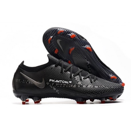 Nike Phantom GT II Elite FG Nuevo Negro DK Gris Humo Cumbre Blanco