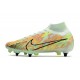 Nike Zoom Mercurial Superfly IX Elite SG Casi Verde Oscuro Azul Total Naranja
