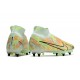 Nike Zoom Mercurial Superfly IX Elite SG Casi Verde Oscuro Azul Total Naranja