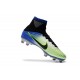 Botas de fútbol Nike Mercurial Superfly V FG Azul Negro Cromado Amarillo Volt