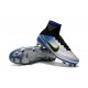 Botas de fútbol Nike Mercurial Superfly V FG Azul Negro Cromado Amarillo Volt