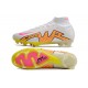 Nike Zoom Mercurial Superfly IX Elite FG Blanco Amarillo Rosa
