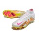 Nike Zoom Mercurial Superfly IX Elite FG Blanco Amarillo Rosa
