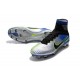 Botas de fútbol Nike Mercurial Superfly V FG Azul Negro Cromado Amarillo Volt