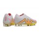Nike Air Zoom Mercurial Vapor 15 Elite FG Blanco Rosa Amarillo