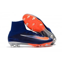 Botas de fútbol Nike Mercurial Superfly V FG Carmesí Azul