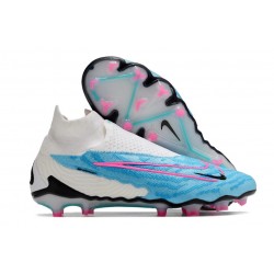 Zapatillas Nike Phantom GX Elite DF FG Azul Báltico Rosa Blast Blanco Láser Azul