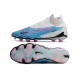 Zapatillas Nike Phantom GX Elite DF FG Azul Báltico Rosa Blast Blanco Láser Azul