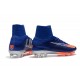 Botas de fútbol Nike Mercurial Superfly V FG Carmesí Azul