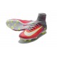 Botas de fútbol Nike Mercurial Superfly V FG Rosa Gris