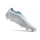 Tacos de Futbol adidas Copa Pure+ FG Blanco Gris Dos Azul Usado