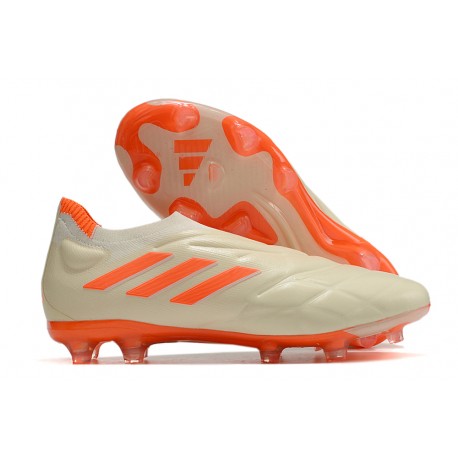 Tacos de Futbol adidas Copa Pure+ FG Off Blanco Equipo Solar Naranja