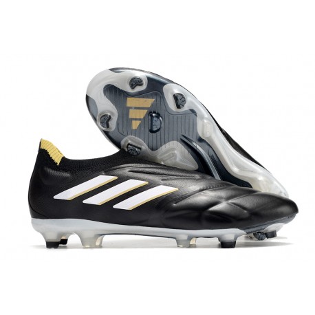 Tacos de Futbol adidas Copa Pure+ FG Negro Blanco