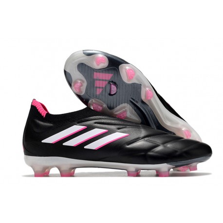 Tacos de Futbol adidas Copa Pure+ FG Negro Zero Met Equipo Rosa