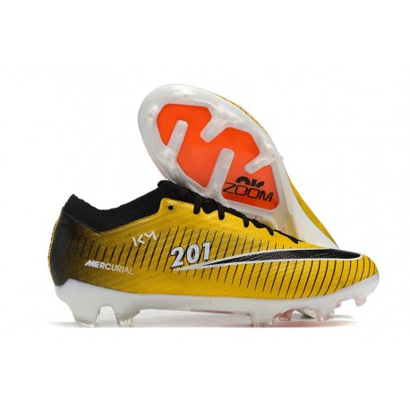 Nike Air Zoom Mercurial Vapor 15 Elite FG Amarillo Negro