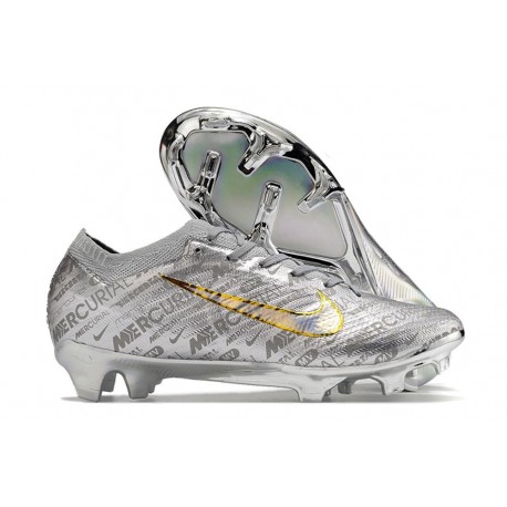 Nike Air Zoom Mercurial Vapor 15 Elite XXV FG Plateado Metalizado Oro