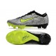 Nike Air Zoom Mercurial Vapor 15 Elite FG Plateado Metalizado Negro Verde