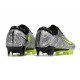 Nike Air Zoom Mercurial Vapor 15 Elite FG Plateado Metalizado Negro Verde