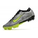 Nike Air Zoom Mercurial Vapor 15 Elite FG Plateado Metalizado Negro Verde
