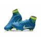 Baratas Botas de fútbol Nike Mercurial Superfly V FG NJR Azul Blanco Volt