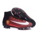 Baratas Botas de fútbol Nike Mercurial Superfly V FG Manchester United Football Club Rojo Negro