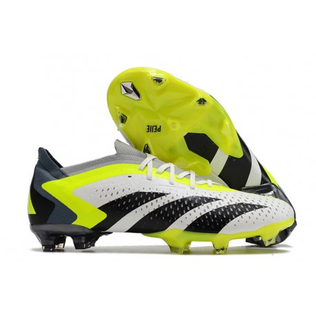 Bota adidas Predator Accuracy .1 Low FG Blanco Negro Limón Lúcido