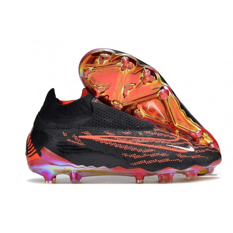 Zapatillas Nike Phantom GX Elite DF FG Negro Carmesí Blanco