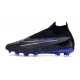 Zapatillas Nike Phantom GX Elite DF FG Negro Cromo Hyper Royal
