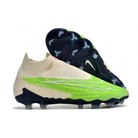 Zapatillas Nike Phantom GX Elite DF FG Verde Blanco