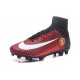 Baratas Botas de fútbol Nike Mercurial Superfly V FG Manchester United Football Club Rojo Negro