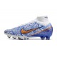 Nike Air Zoom Mercurial Superfly IX Elite AG Blanco Azul Oro
