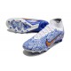 Nike Air Zoom Mercurial Superfly IX Elite AG Blanco Azul Oro