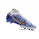 Nike Air Zoom Mercurial Superfly IX Elite AG Blanco Azul Oro