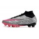 Nike Air Zoom Mercurial Superfly IX Elite AG Plateado Metalizado Rosa Negro