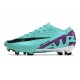 Nike Air Zoom Mercurial Vapor 15 Elite FG Cian Púrpura Negro