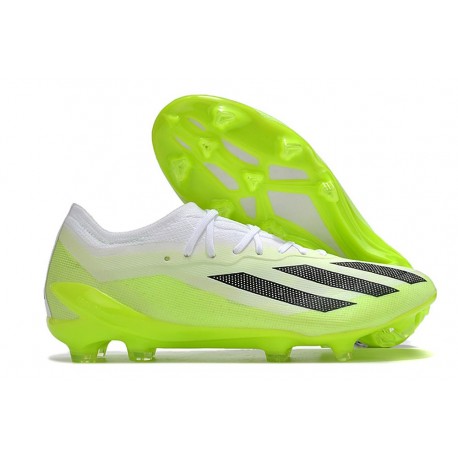Adidas X Crazyfast Messi.1 FG Blanco Negro Limón Lúcido