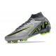 Nike Air Zoom Mercurial Superfly 9 Elite FG Gris Negro Verde